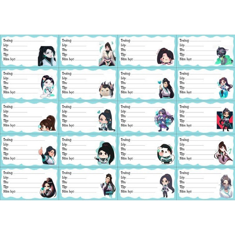 ป้ายโน้ตบุ๊ค Sage Game Valorant 40 ฉลาก