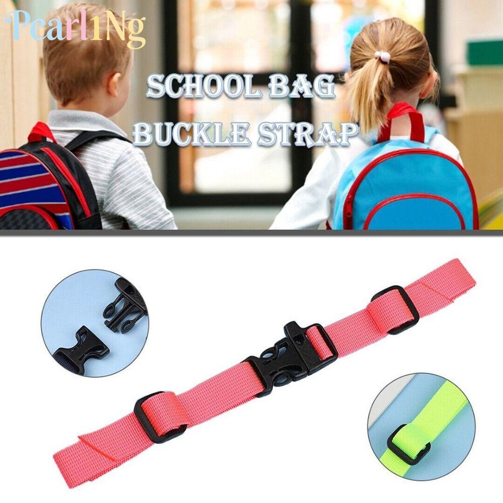 PEARLTH กระเป๋าเป้สะพายหลัง Sternum Strap, Dual Release Buckle Adjustable Rucksack Chest Clip, Universal Webbing Sternum Non-slip Open Loop Fixed Belt Straps Outdoor