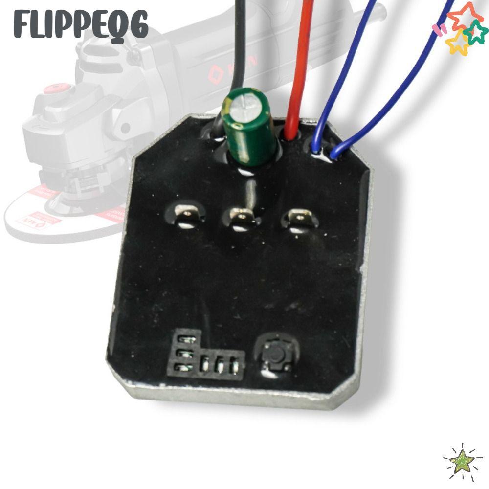 FLIPPEQ6 บอร์ดควบคุมเครื่องบดมุม, แผงวงจร สวิตช์ควบคุมความเร็ว, ตัวควบคุมสวิตช์ความเร็วที่ทนทาน ลิเธียมไร้แปรงถ่าน ประแจไฟฟ้า บอร์ด เครื่องมือไฟฟ้า