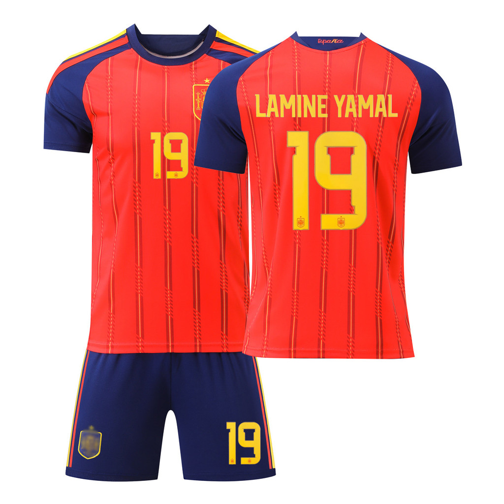 เสื้อแข่งสเปน 2026 ฟุตบอลโลกเสื้อหลักและเยือน 19 ยามาล