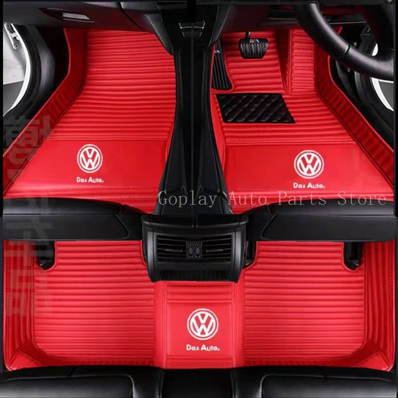 {VOLKSWAGEN} Vw golf 4/5,golf 6/7/8,GTI,E-golf Right hand drive Car Mat /พรม /พรมปูพื้นรถยนต์/หนังกั
