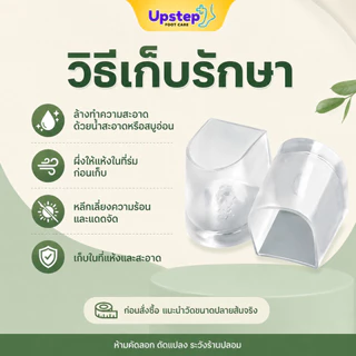 UPSTEP [1 คู่] ปลอกครอบส้นรองเท้าส้นสูง แบบใส กันสึก กันลื่น ถอดง่าย ใช้ซ้ำได้ SC86