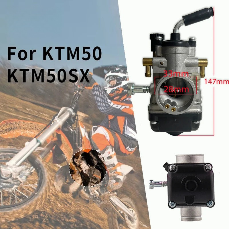 คาร์บูเรเตอร์รถจักรยานยนต์ 19 มม. พร้อม Carb Carburetter สําหรับ KTM SX50 50cc SX 50 50SX Junior Dir