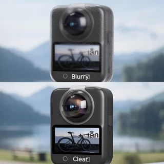 กระจกป้องกันเลนส์ DJI Osmo 360 ป้องกันรอยขีดข่วน ป้องกันกระแทก คุณภาพสูง ติดแน่นแม่นยำ ทนทาน