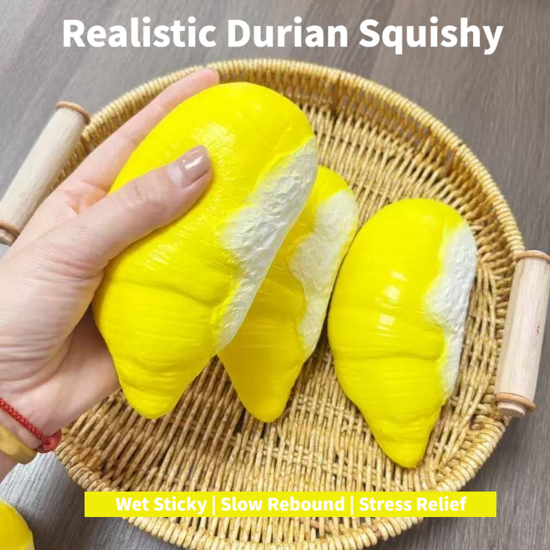 Viral จําลองทุเรียน Squishy ของเล่นเปียก Sticky ช้า Rebound Squeeze ของเล่นผลไม้ที่สมจริง Fidget ของเล่นความเครียดบรรเทา Anti-Anxiety Sensory