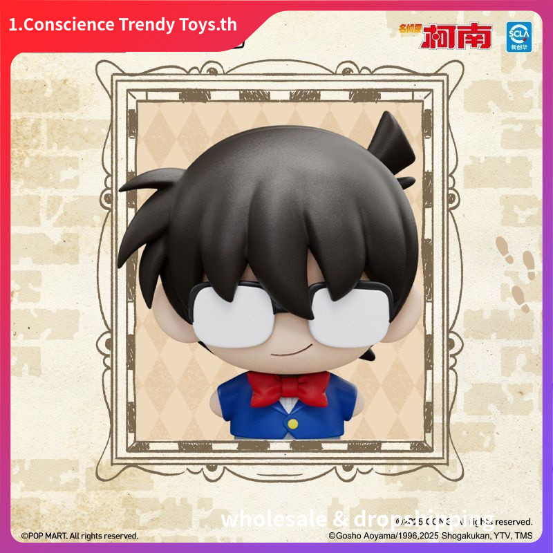 P POPMART POPMART Detective Conan-Super Mini Figure Mystery Box ของเล่นตกแต่งของขวัญ