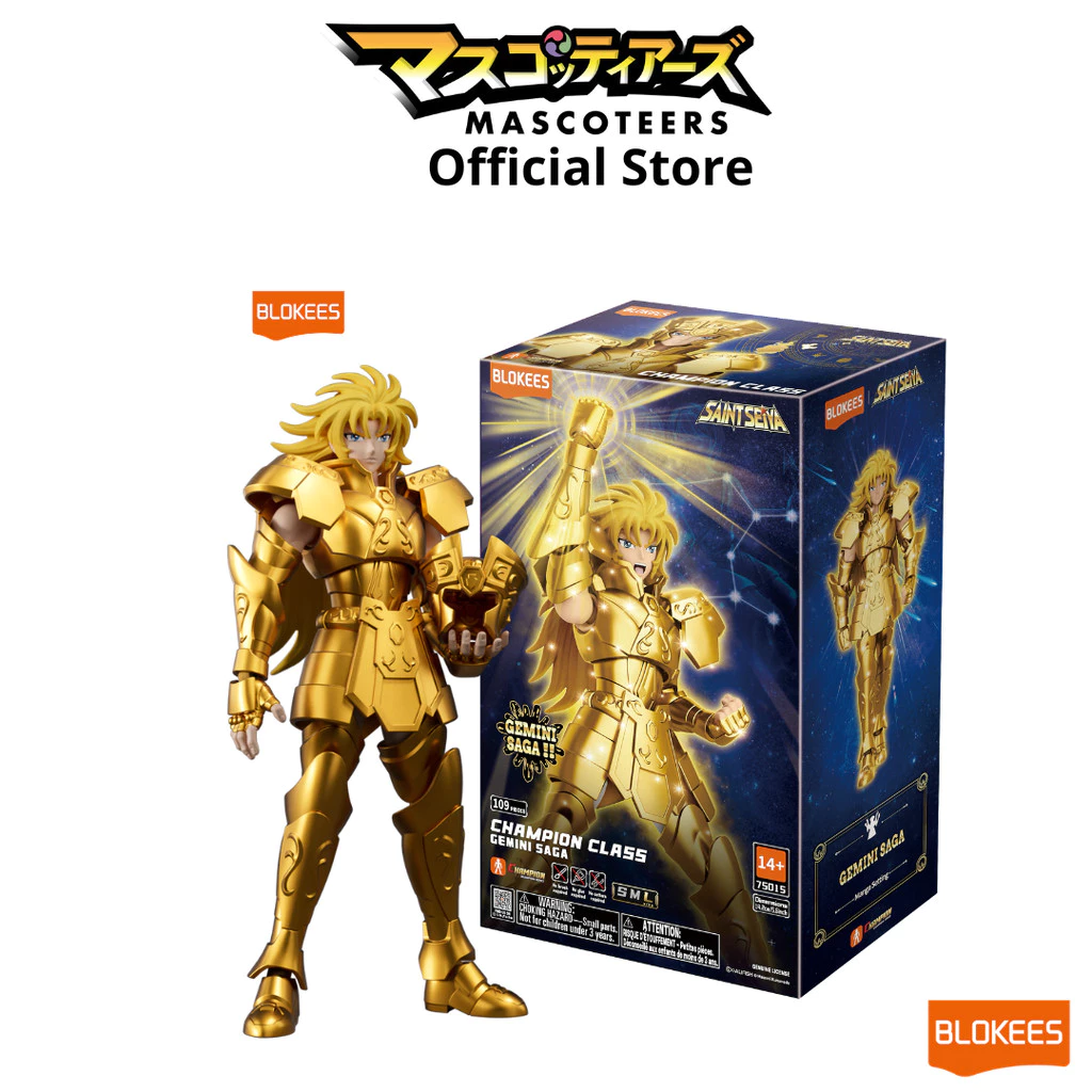 Blokees Figures - Saint Seiya 75015 Champion Class 13 - Gemini Saga ของแท้ นำเข้า 100%