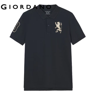 GIORDANO เสื้อโปโลผู้ชาย Men's Slim 3D Lion Polo 01016222