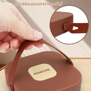 ชุดอุปกรณ์ดูแลเล็บ 6-8 ชิ้น พร้อมกล่องพกพา ทำจากเหล็กกล้าคาร์บอนสูง ประกอบด้วย กรรไตัดเล็บ ตะไบเล็บ ชุดอุปกรณ์ทำเล็บสำหร