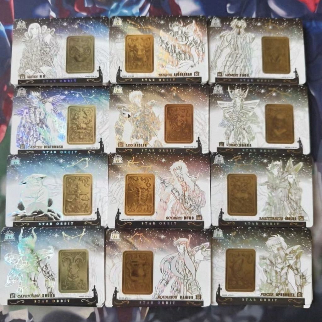 Saint Seiya Retract Pack First UTR ครบชุด 12 ชิ้น Out of Print Collection Cards