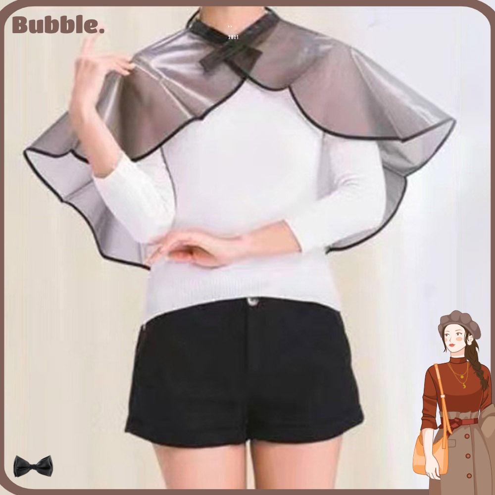 ผ้าคลุมย้อมผม BUBBLE PVC กันน้ำ ใช้ในร้านทำผมและที่บ้าน มืออาชีพ ปรับได้