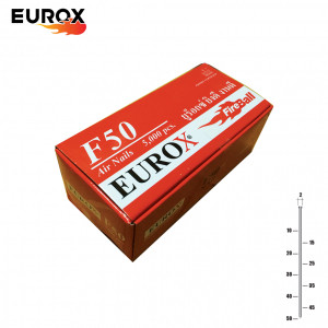 🚀 EUROX ตะปูยิงขาเดี่ยว รุ่น F20 F25 F30 F40 F50 จำนวน 5000 นัด ตะปูขาเดี่ยว ลูกแม็ก ยิงไม้ ตะปูลม ต