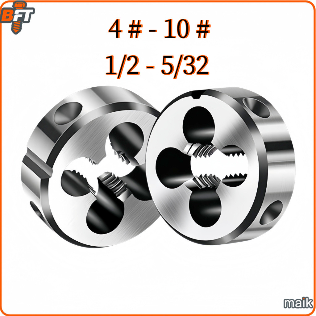 ลูกต๊าปกลม ลูกดาย ต๊าปเกลียว  (สหรัฐอเมริกา/จักรวรรดิ) 4 # - 10 # 1/2 - 5/32 [maik-1]