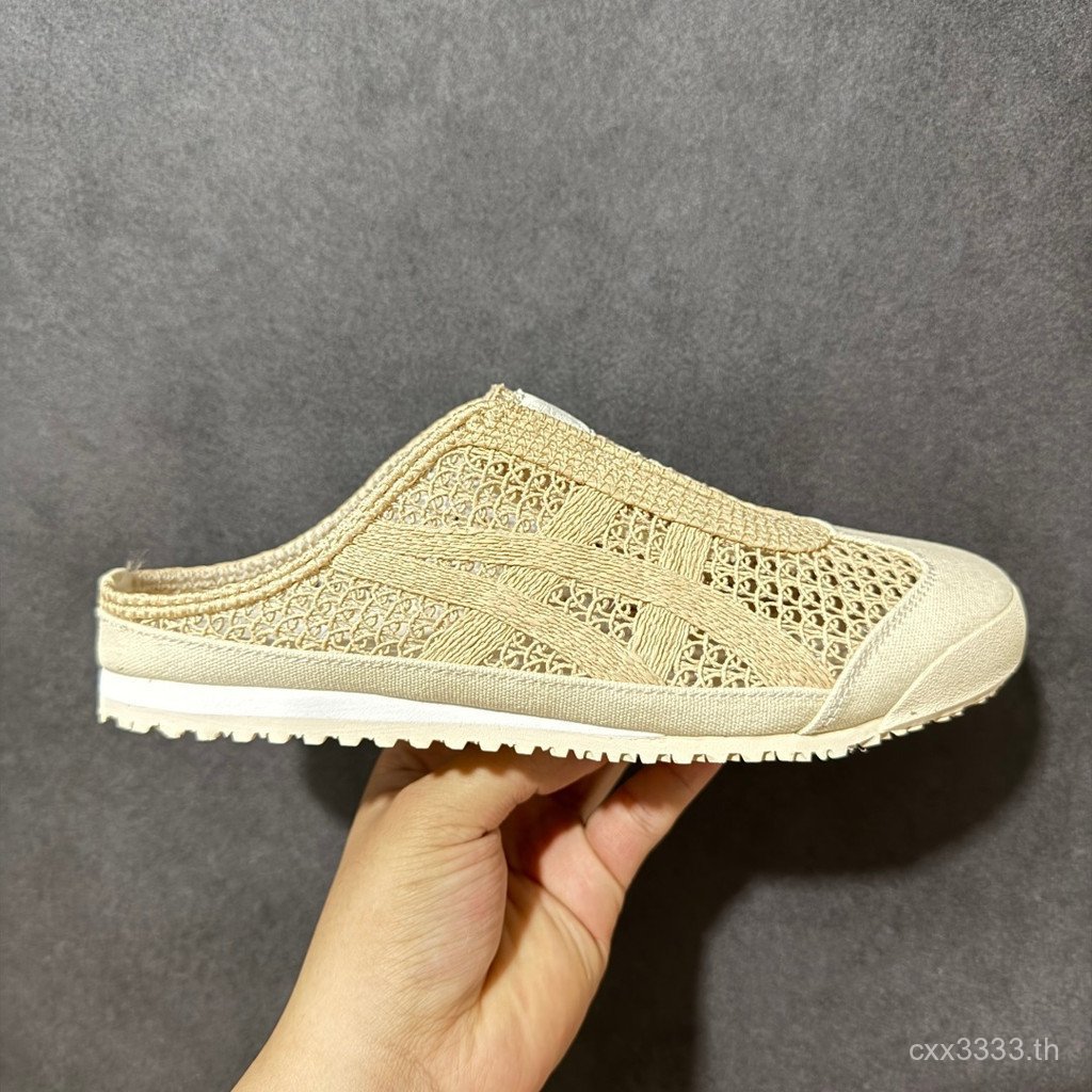 TOP onitsuka tiger MEXICO 66 Sabot Hollow Slip-On Slip-On, Breathable Low-Top Casual รองเท้า,รองเท้า