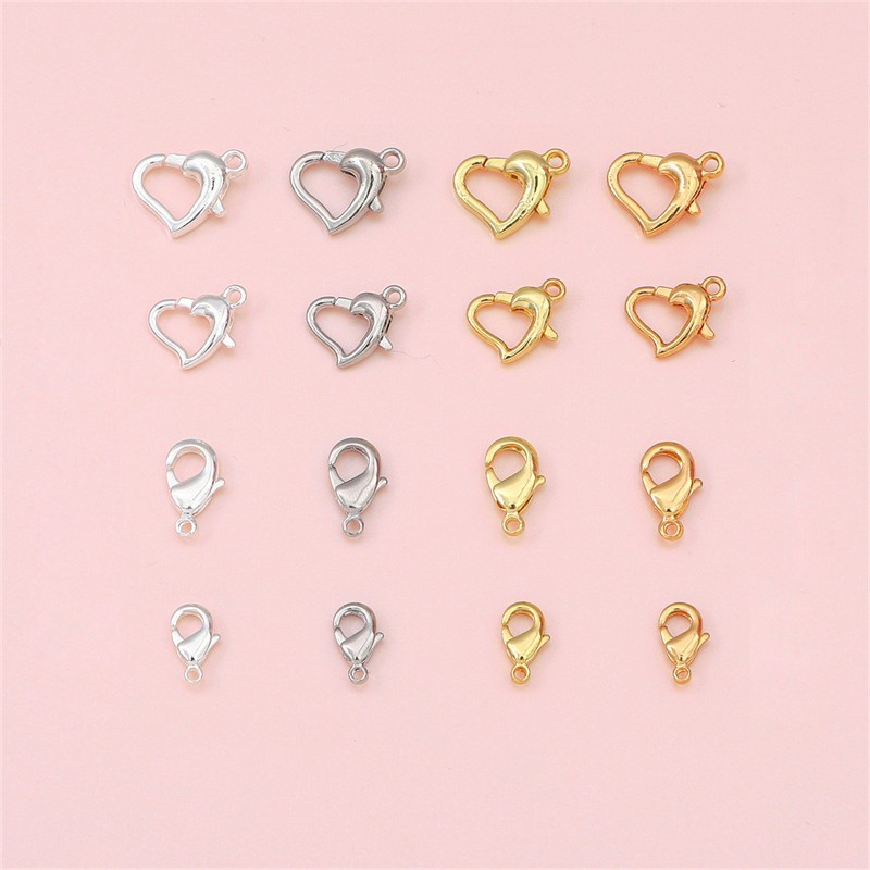 การการเก็บรักษาสี 14K Gold-Covered Love Lobster Clasp Finishing Clasp สร้อยคอสร้อยข้อมือการเชื่อมต่อ