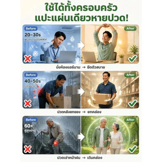 🚨พร้อมส่ง🚨【แผ่นแปะสมุนไพร/บรรเทาอาการปวด】 แผ่นแปะสมุนไพรธรรมชาติ บรรเทาอาการปวดข้อ ใช้งานง่าย เหมาะสำหรับผู้ที่มีอาการปวดข้อและกล้ามเนื้อ