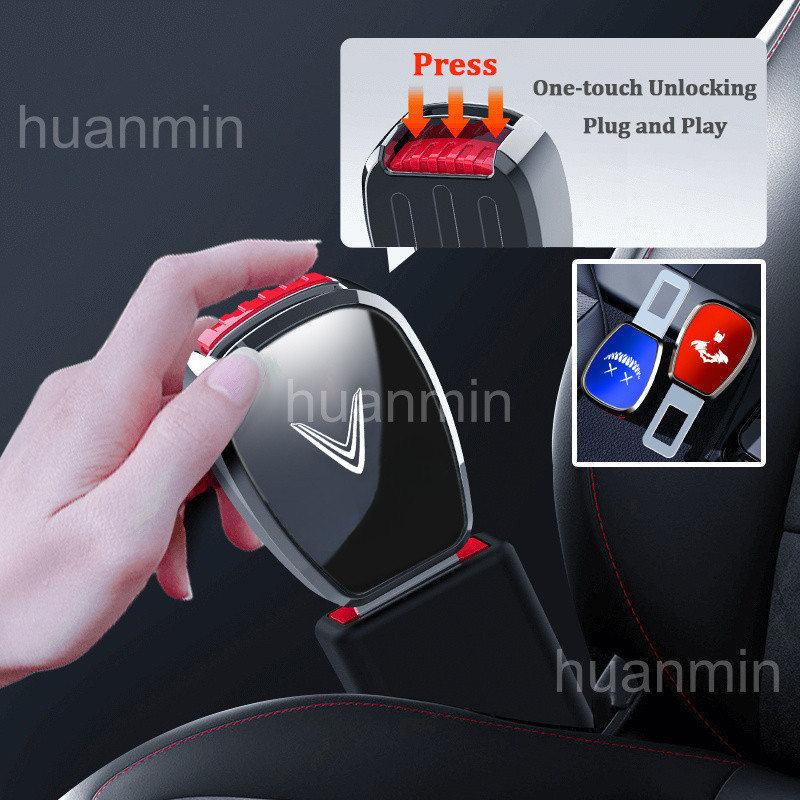 คลังสินค้าพร้อม Vinfast Alloy Car Safety Seat Belt Clip Buckle Adjustable Extension Extender สําหรับ