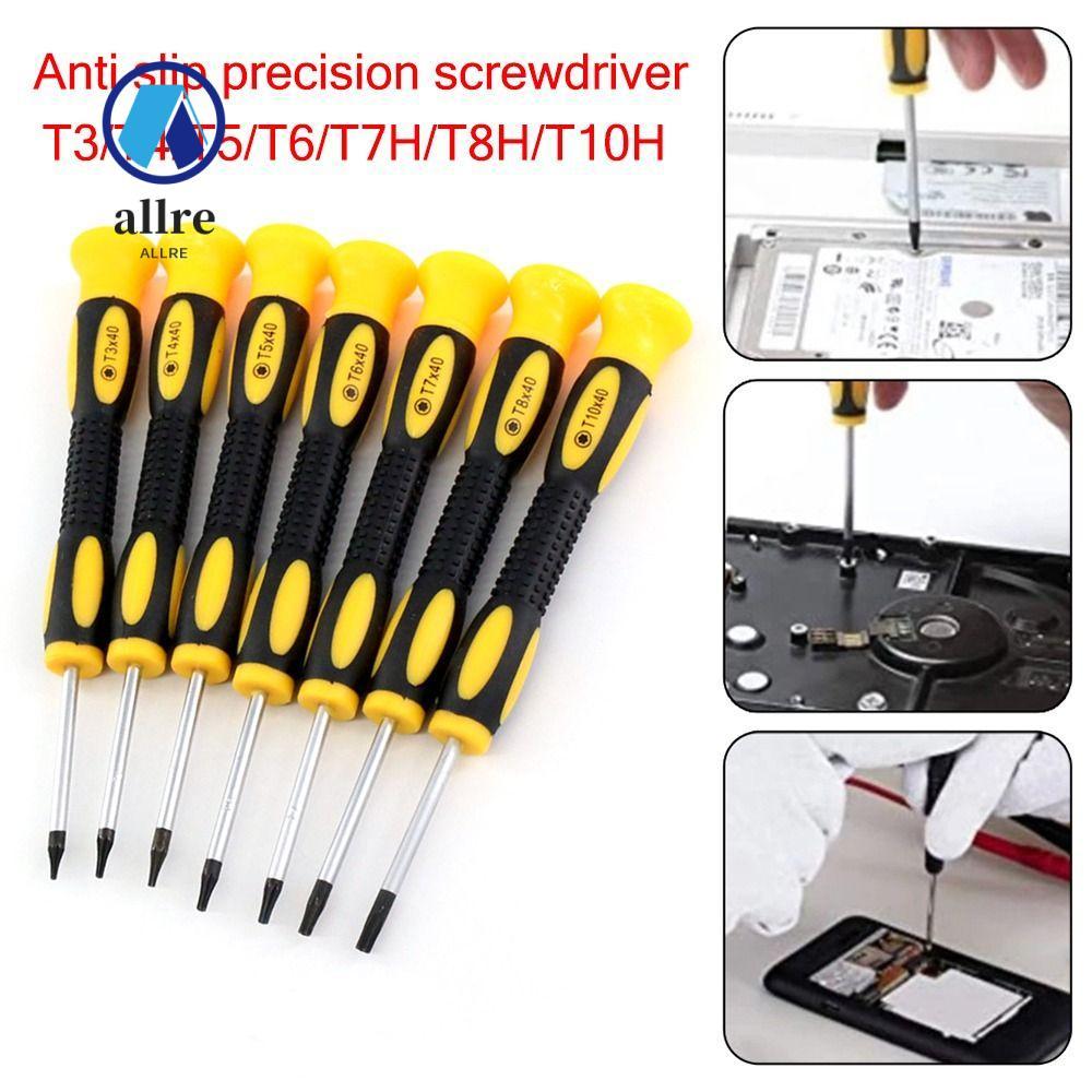 ALLRE Torx ไขควง, พลาสติก T3/T4/T5/T6/T7H/T8H/T10H เครื่องมือซ่อมถอดประกอบ, มืออาชีพพร้อมเครื่องมือปรับปรุงรูสําหรับ xbox 360, xbox one,ps3,ps4 บ้าน
