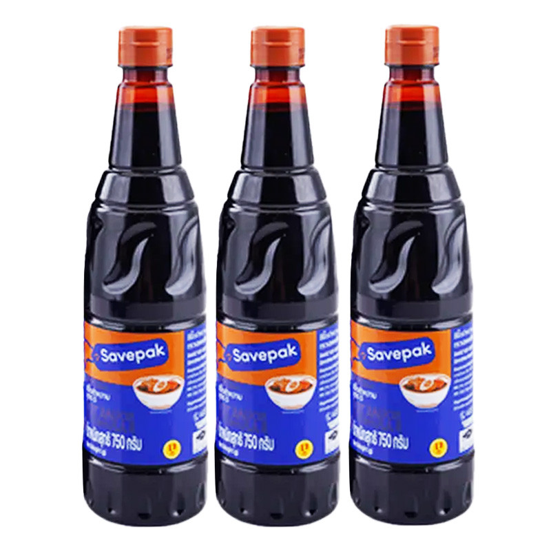 เซพแพ็ค ซีอิ๊วดำหวาน สูตร 5 750 ก. x 3 (SAVEPAK Dark Soy Sauce Formula 5 750 g x 3) โปโลแมน POLOMAN