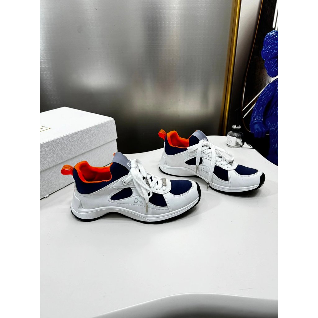 Dior Dior Low-Top กีฬารองเท้าลําลอง Dior Letter Daddy ผู้ชายผู้หญิงรองเท้ารองเท้าวิ่ง All-Match คู่ก