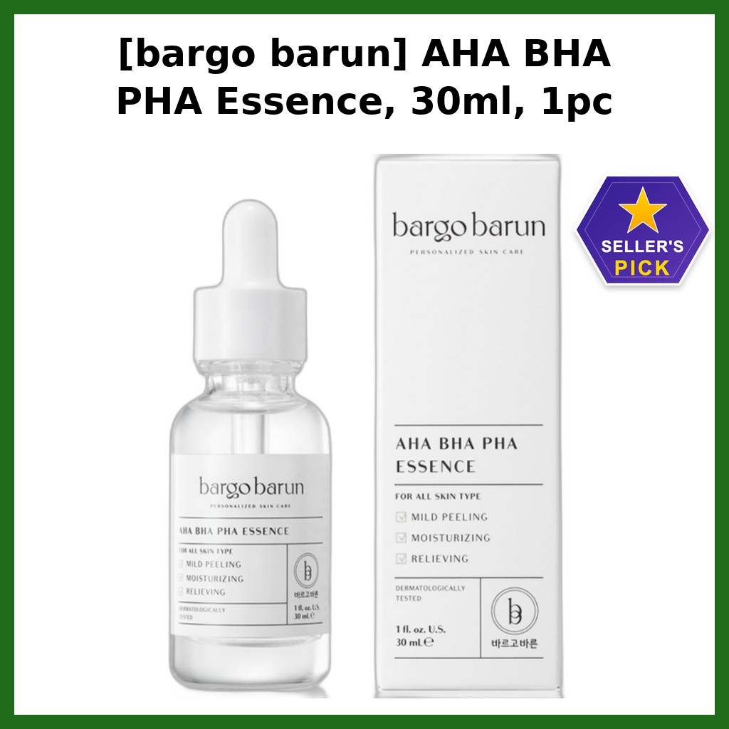 [bargo barun] AHA BHA PHA Essence, 30ml, 1pc / Korean AHA BHA PHA Essence / Gentle Exfoliaation / ขอ