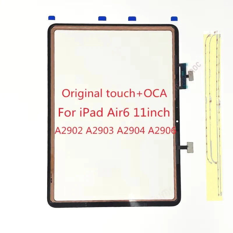 ใหม่Digitizerแก้วTouch OCAกรอบสติกเกอร์สําหรับiPad Air 6 11 นิ้วA2902 A2903 A2904 A2906 ซ่อมLCD