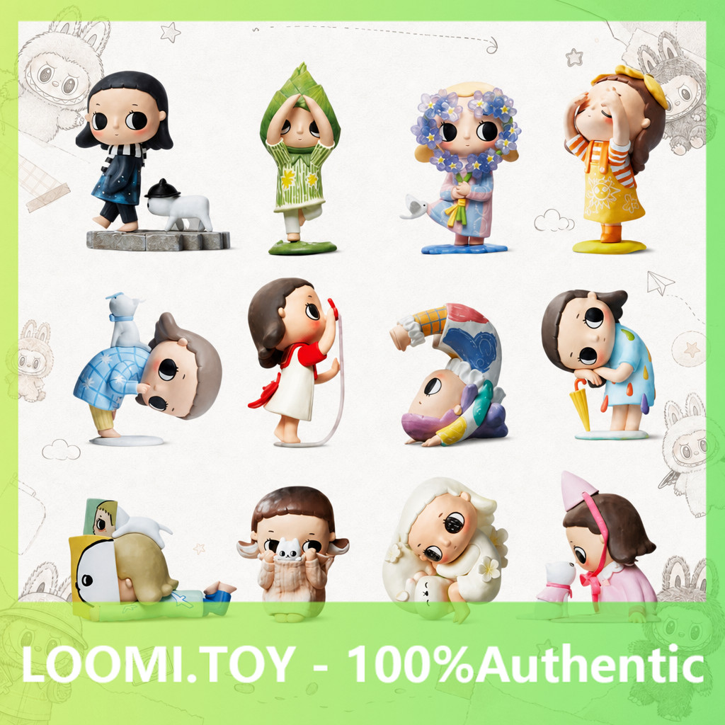 P POPMART Nyota Four Seasons Series Mystery Box เล่นอินเทรนด์เครื่องประดับแท้