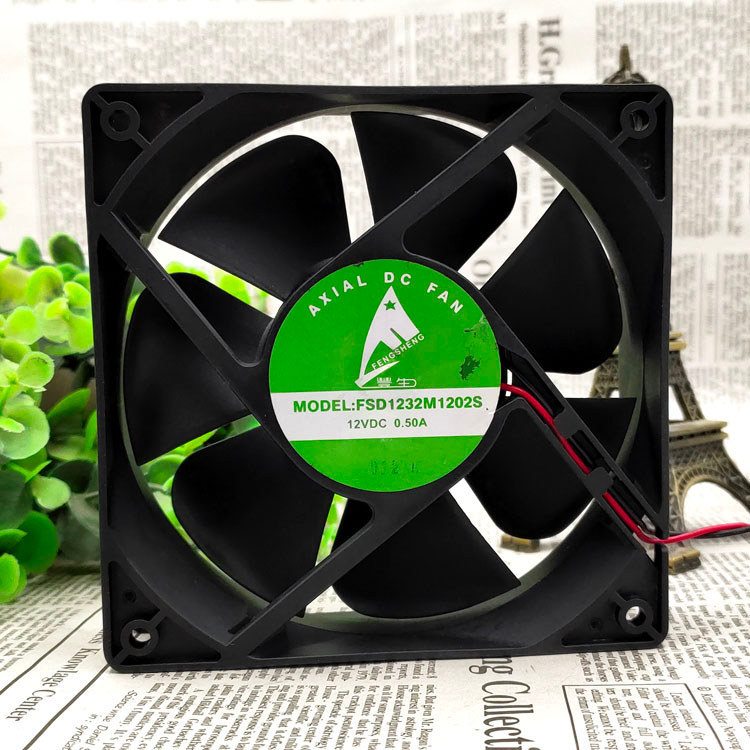 ยี่ห้อใหม่ FSD1232M1202S DC12V 0.50A 12032 12CM พัดลมระบายความร้อน 120 * 120 * 32 มม.