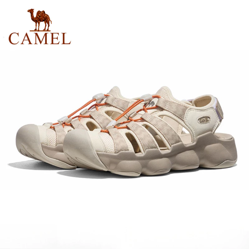 CAMEL CROWN รองเท้าแตะกีฬาผู้ชายรองเท้าแตะชายหาดกันลื่นทนทาน