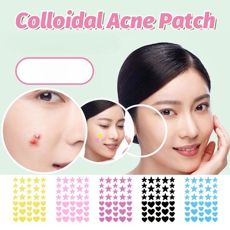 Acne Pimples Patch Hydrocolloid Colourful Acne Repair สําหรับพกพาสะดวก สิวที่มองไม่เห็น