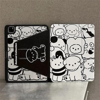 เคสน้องแมว หมุนได้360°for Samsung Tab A8 A9+ A11+ S9FE S10+ S10 FE S10 Lite S6 Liteและ ลายการ์ตูน