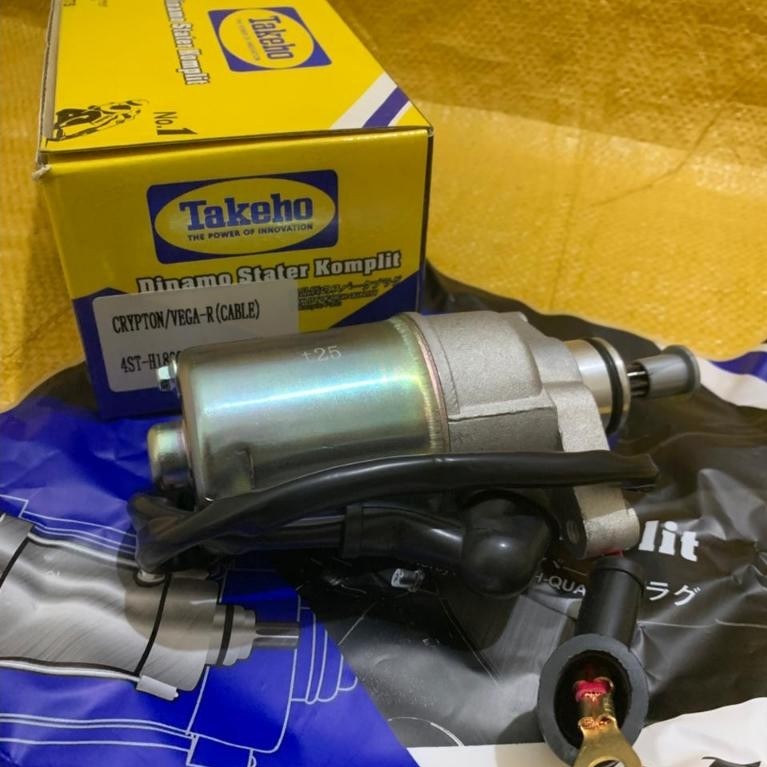 DYNAMO STATER ASSY/COMPLETE MOTOR CRYPTON/VEGA R (สายสั้น) (4ST-H1800-01 / 5TP-H1800-10) TAKEHO