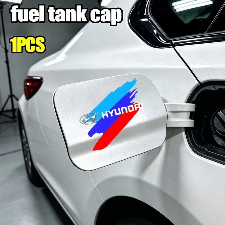 12 ซม.x 10 ซม. Fit สําหรับ Hyundai IX25 IX35 Elantra Accent รถการใช้ถังสติกเกอร์ตกแต่ง