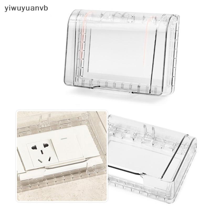 Yiwuyuanvb] 1PC Self กาวกันน้ําไฟฟ้าปลั๊กฝาครอบ Splash กล่อง Soets สวิทช์ป้องกันกล่อง Protector อุปกรณ์ห้องน้ําใหม่