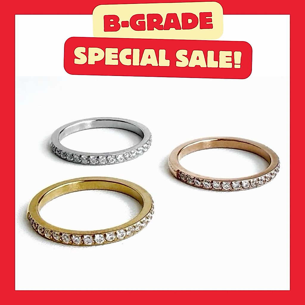 {B-Grade} Nan 14k ring. (แหวนตัวเรือนสแตนเลส)