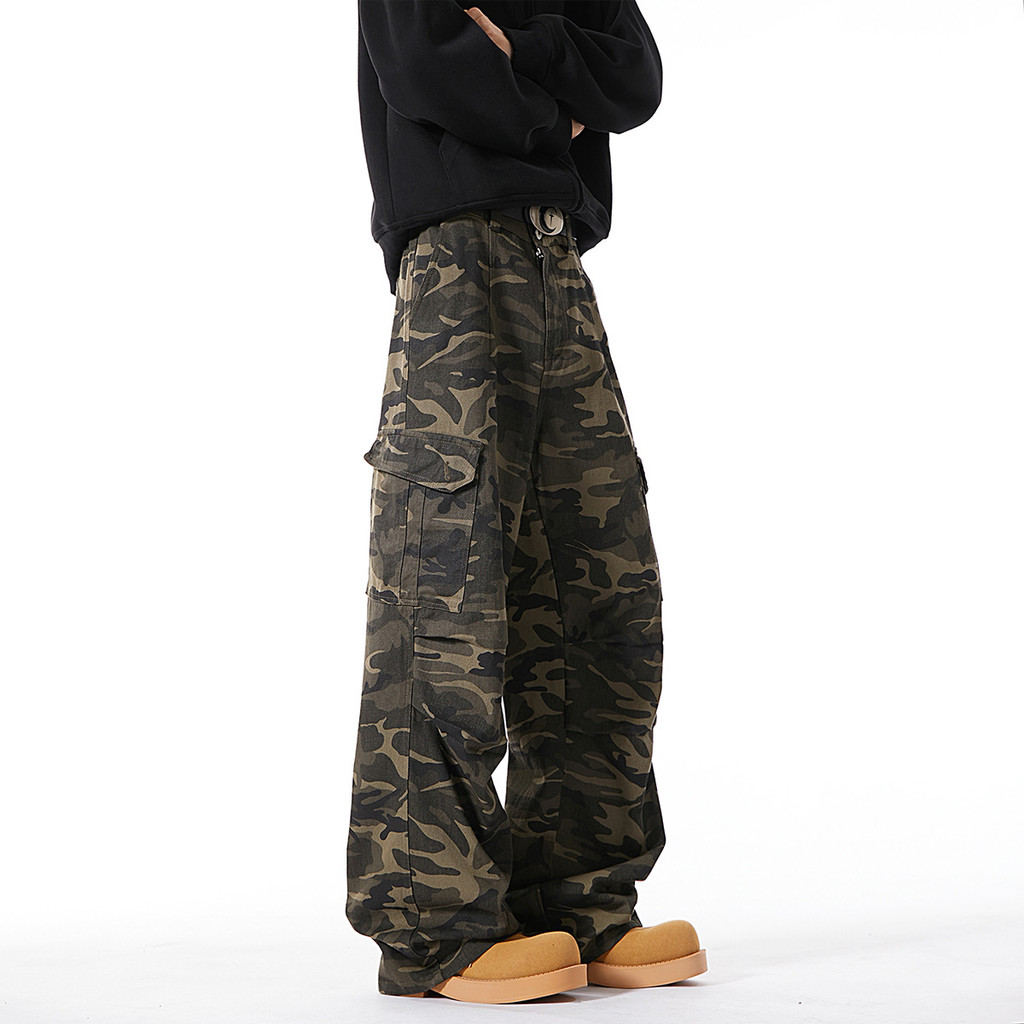 T-9 [ปุ่มคุณภาพร้านเขย่ากึ่งยืดหยุ่น] S-3XL/Camouflage/P32