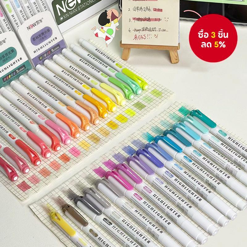 ชุดปากกาเน้นข้อความสองหัวสร้างสรรค์ 30 สีสําหรับนักเรียน – ปากกามาร์กเกอร์สีสําหรับวารสารตกแต่ง ทําเอง