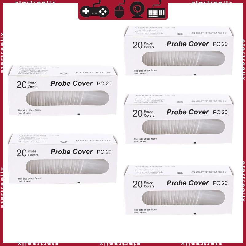 ST 100 Pack Ear Probe Cover ตัวกรองเลนส์แบบเติมสําหรับเครื่องวัดอุณหภูมิ