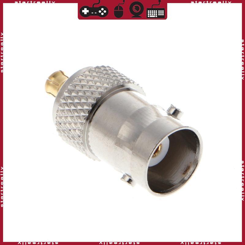 ST BNC Female Jack to MCX Male Plug Straight RF Coaxial Connector Adapter