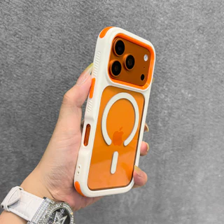 หรูหราป้องกันการหล่น 2 ใน 1 เคสโทรศัพท์แม่เหล็กสําหรับ ไอโฟน 11 12 13 14 15 16 17 มือโปร สูงสุด กันกระแทกกันชนกลับกรณีปก