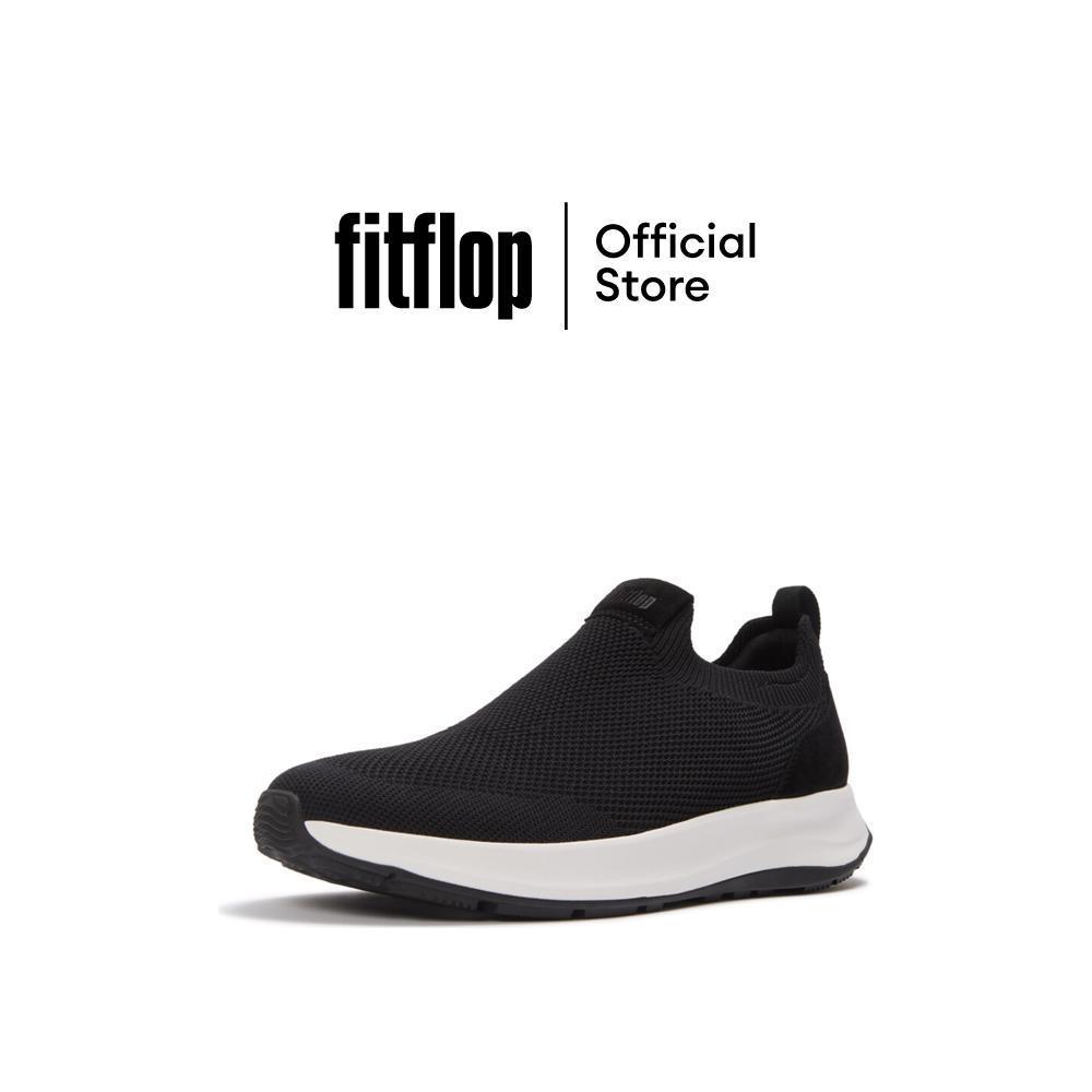FITFLOP F-MODE FLOW KNIT SLIP-ON รองเท้าผ้าใบผู้ชาย รุ่น A0X-001 สี BLACK