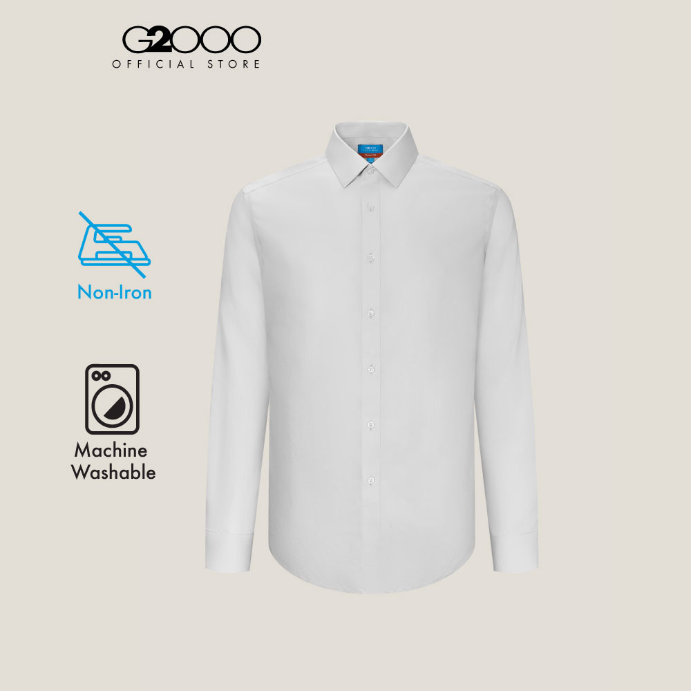 G2000 เสื้อเชิ้ตแขนยาวแบบทางการสำหรับผู้ชาย Smart Fit รุ่น 5112171290 GREY