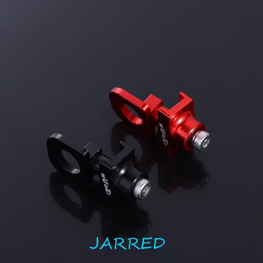 JARRED ตัวปรับความตึงโซ่ Bolt Screwi อลูมิเนียมพับเกียร์คงที่ปรับโซ่ความตึงเครียด Anti-Drop CHAIN สําหรับโซ่ความตึงเครียดจักรยานโซ่ปรับ