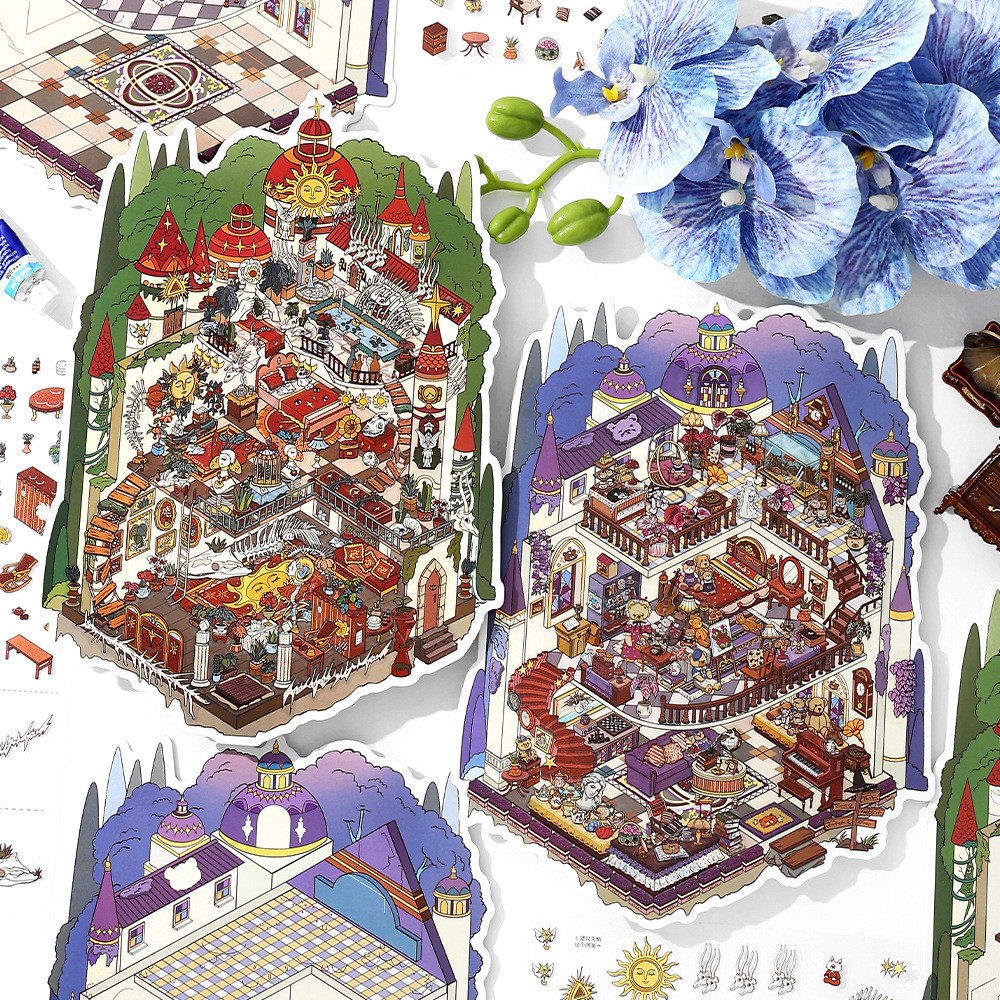 InFeel.Me Castle Series 3D Landscape Sticker - ปราสาทหมีน้อยลึกลับ 38th Edition