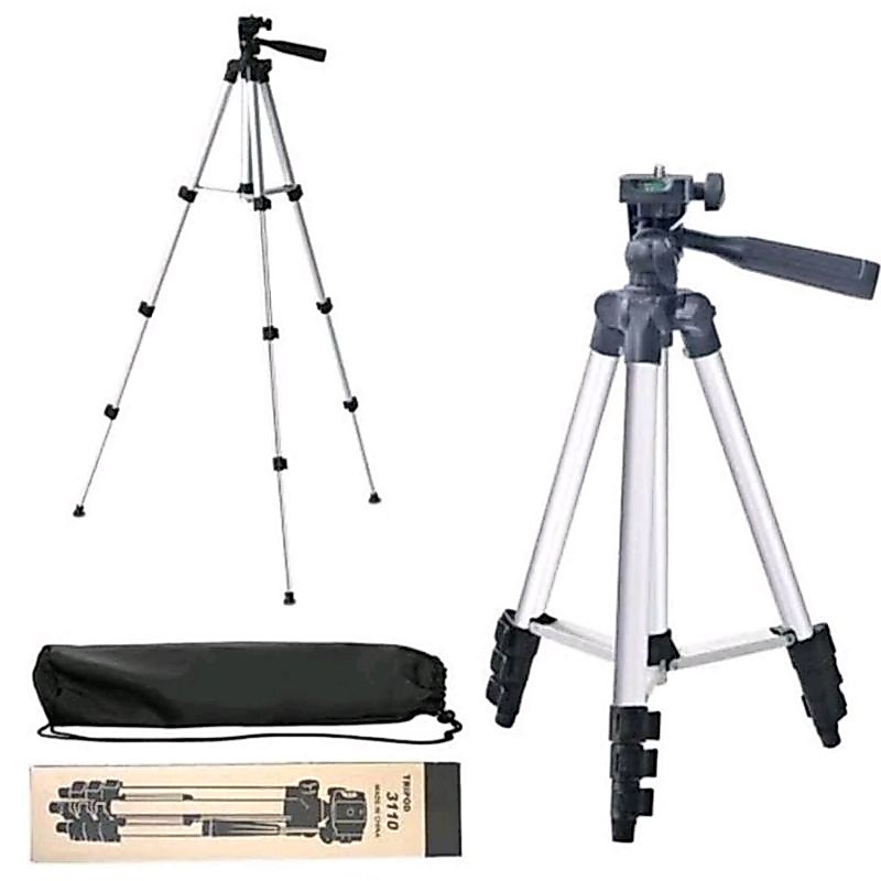 HP TRIPOD 3110 1 เมตร HEIGHT CAN BE ADJUSTED TO SHORT LENGTH ฟรี U HOLDER สําหรับโทรศัพท์ทั้งหมด | G