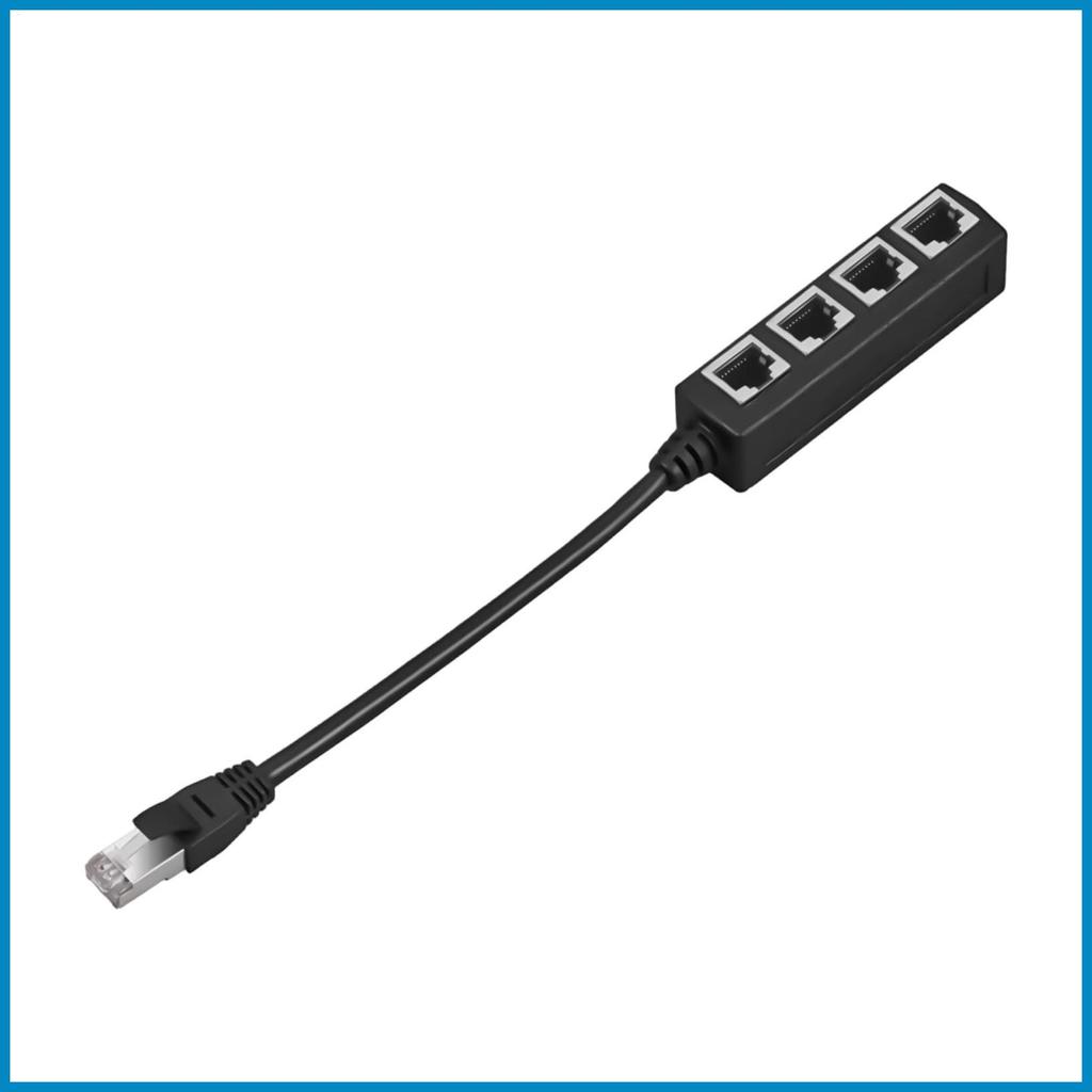Ethernet Cable Splitter Passive ชายหญิงสายความเร็วสูง Ethernet Lan Splitter สําหรับแล็ปท็อปคอมพิวเตอ