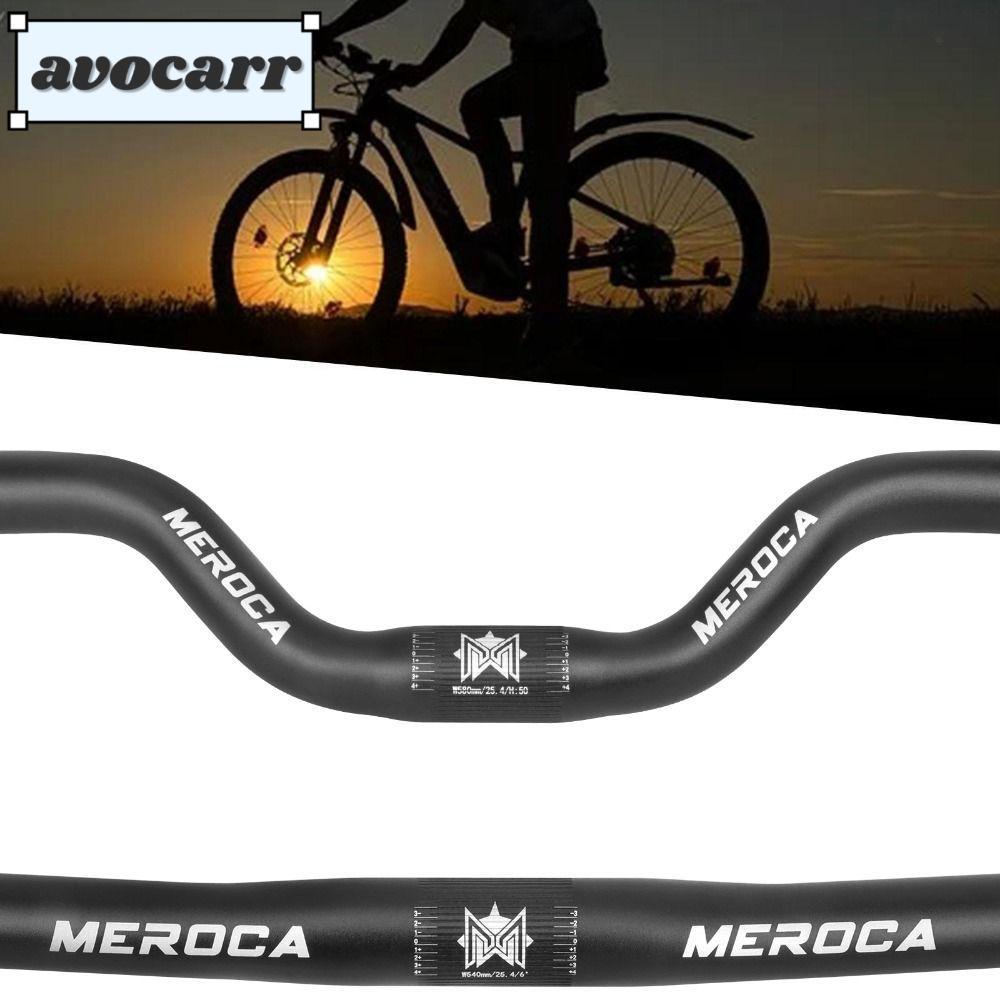 แฮนด์จักรยาน AVOCAR, MEROCA ตรง/เลื่อนจักรยาน Riser Handlebar, อลูมิเนียมอัลลอยด์ทนทาน 25.4X540/580 มม.อุปกรณ์เสริมสําหรับจักรยานเสือภูเขา