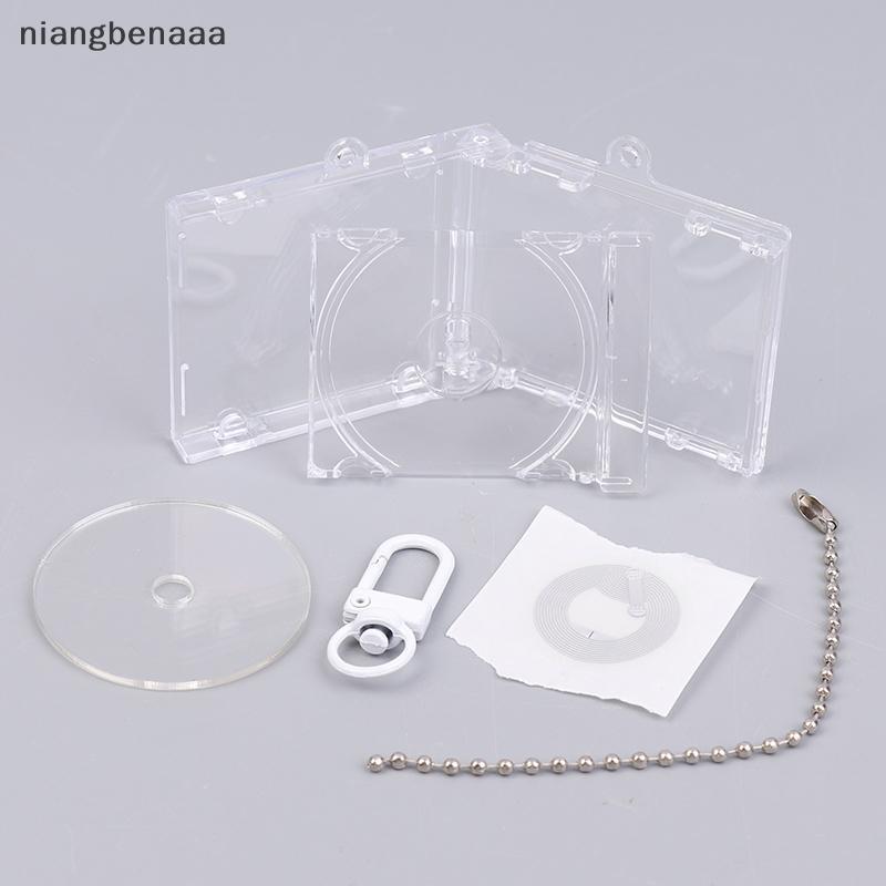 (niangbenaaa) Mini NFC Functional CD Disc Case Key Chain Peripheralmemorative Album Key Holder สําหรับ DIY Bapa จี้ใหม่