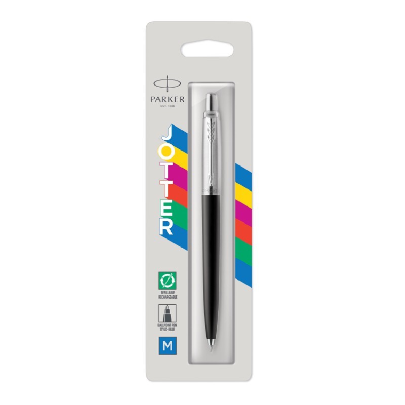 ปากกาลูกลื่นกด Parker Jotter ด้ามสีดำ 0.7 มม.