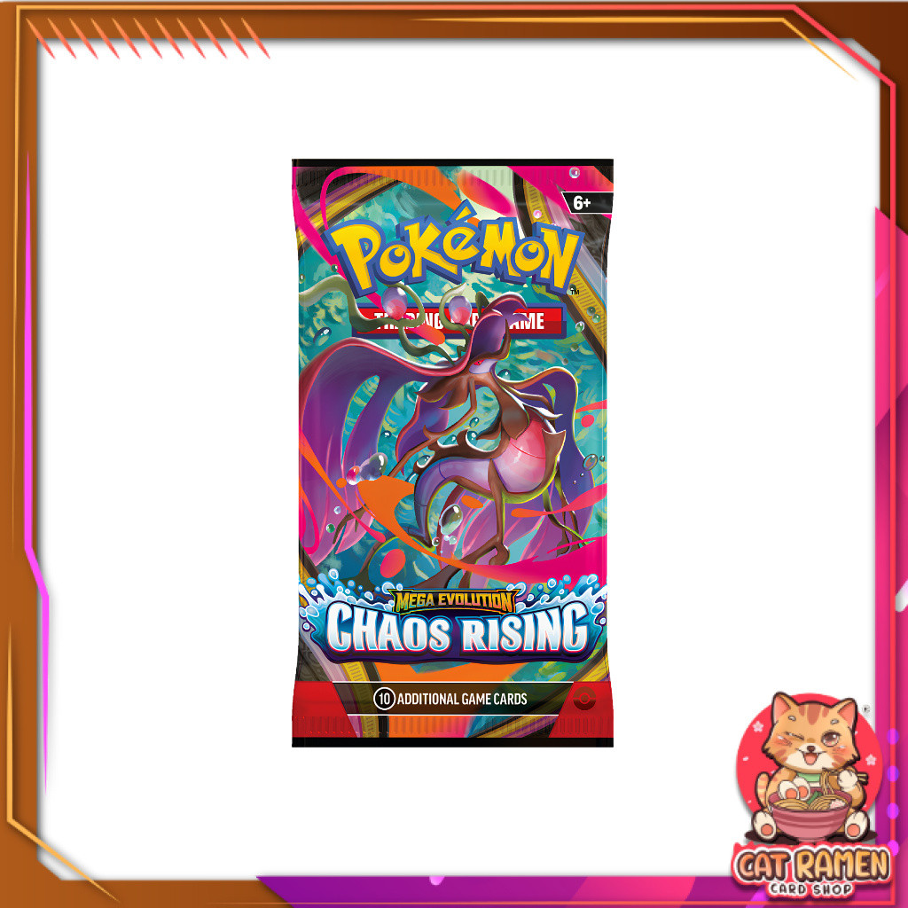 [ 1 ซอง ] Pokémon Mega Evolution : Chaos Rising  Booster Pack (p3)